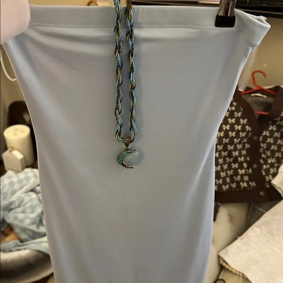 Sky Blue Strapless With Necklace - Picture 1 of 1